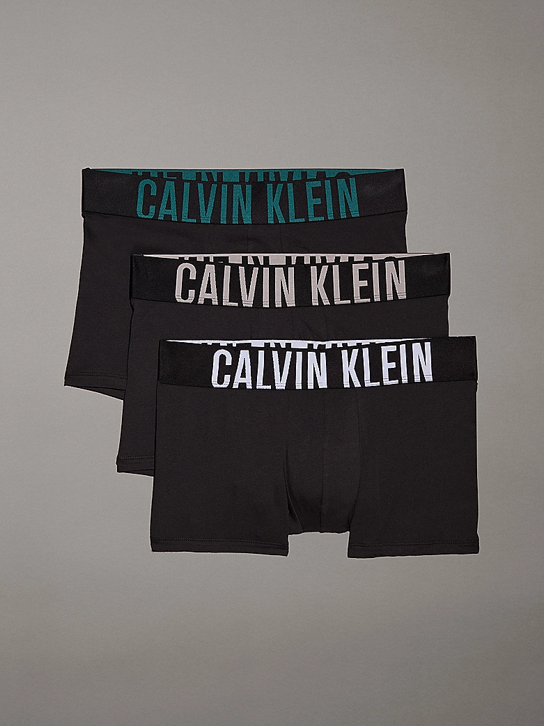 3 PACK BOXER UOMO CALVIN KLEIN NERI CON ELASTICO CON MEGA LOGO