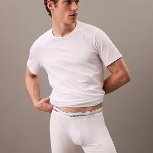 MAGLIETTA MANICHE CORTE UOMO CALVIN KLEIN CON LOGO RICAMATO TONO SU TONO