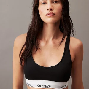 BRASSIERE CON IMBOTTITURA ESTRAIBILE IN COTONE CALVIN KLEIN NERA