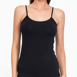 Canotta con spallina sottile - NERO - 1430