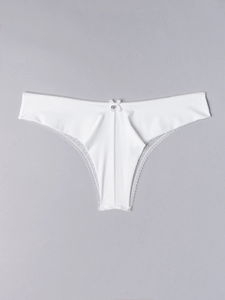 Brasiliana in tessuto jacquard - BIANCO LATTE - 1887 - immagine 3