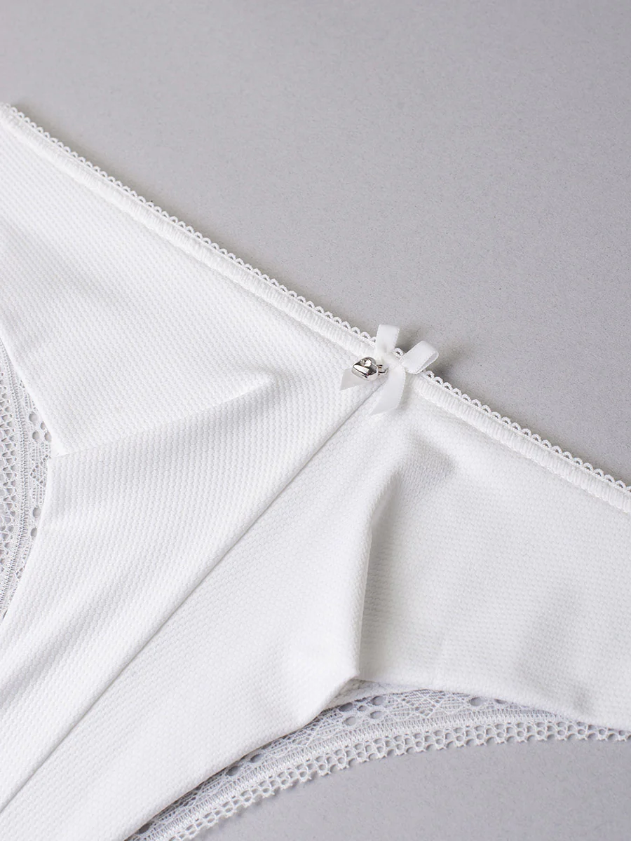 Brasiliana in tessuto jacquard - BIANCO LATTE - 1887 - immagine 5