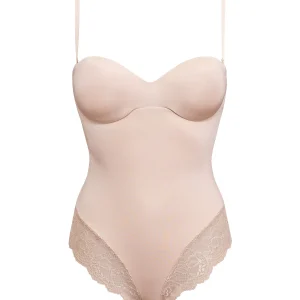 Body con coppe graduate, ferretto invisibile e spalline rimovibili - CIPRIA - 1978