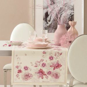 RUNNER ROSE 50X150 100% LINO BLUMARINE