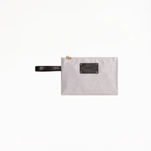 POCHETTE MARE 4GIVENESS IN LUREX ARGENTO