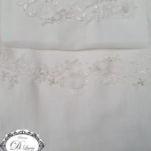 VENERE SET 1+1 ASCIUGAMANO LINO IN SCATOLA MORE