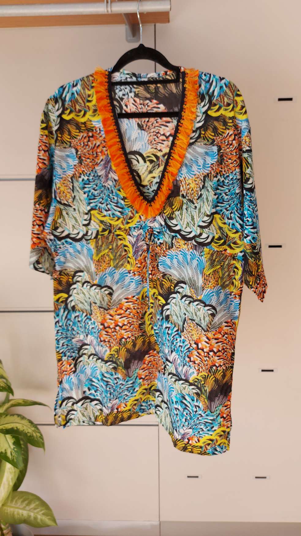 VESTITO 4GIVENESS CON MEZZA MANICA E FRANGETTA SULLA SCOLLATURA - immagine 6