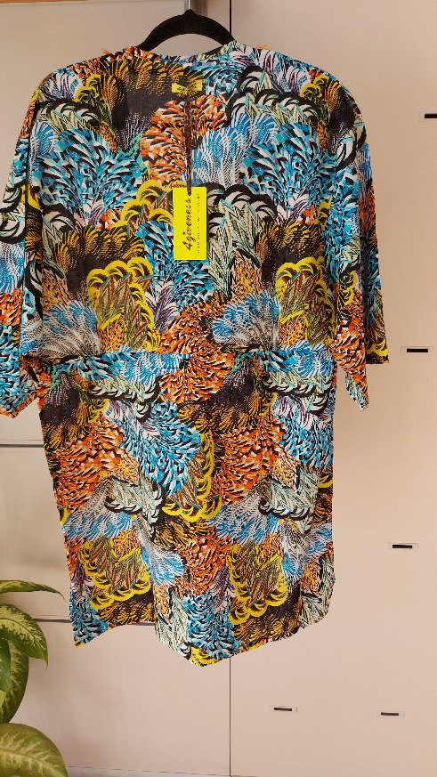 VESTITO 4GIVENESS CON MEZZA MANICA E FRANGETTA SULLA SCOLLATURA - immagine 5