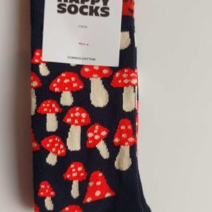 CALZINI HAPPY SOCKS BASE BLU SCURO CON FUNGHETTI