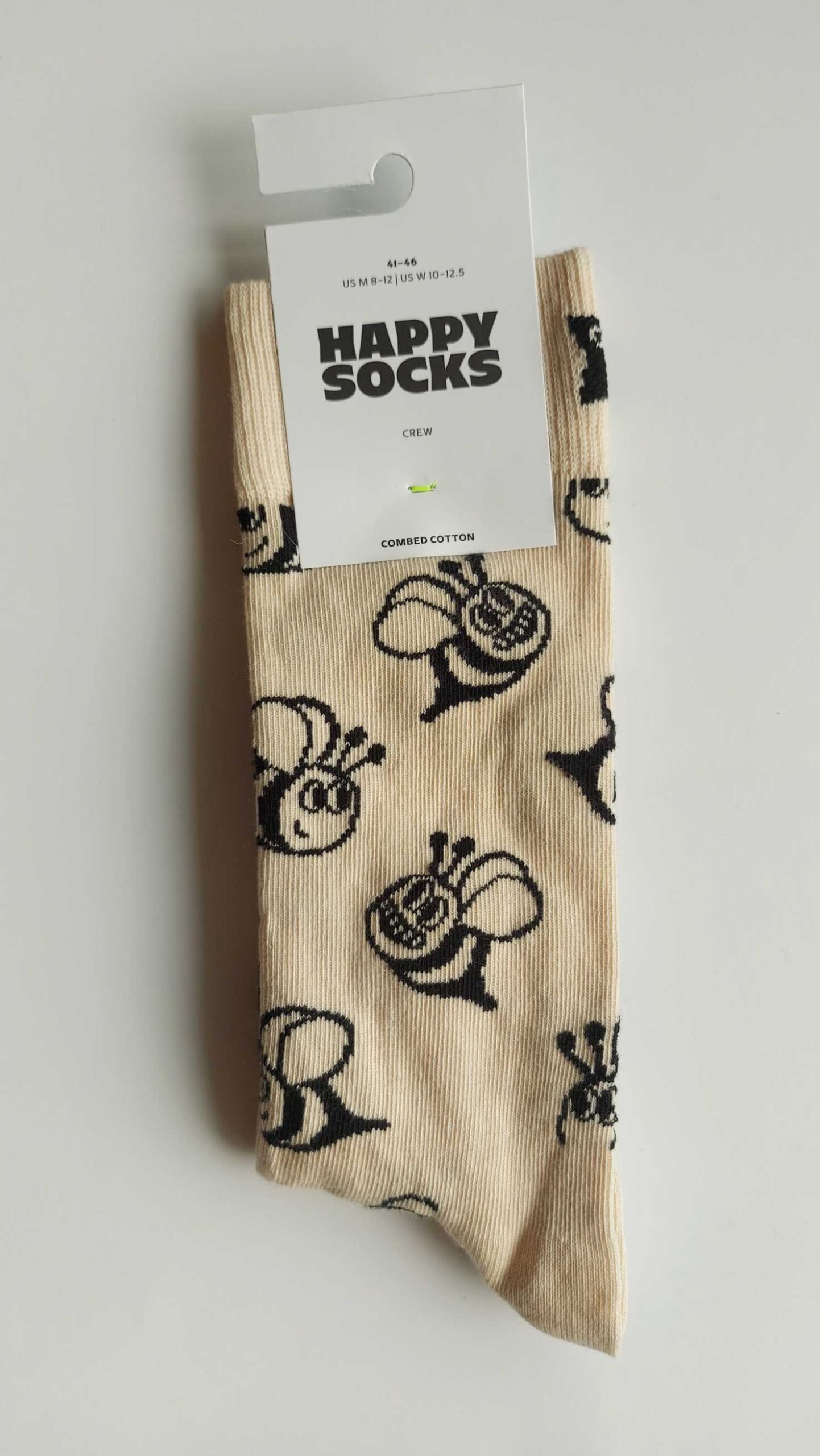 CALZINI HAPPY SOCKS BASE PANNA CON API - immagine 2