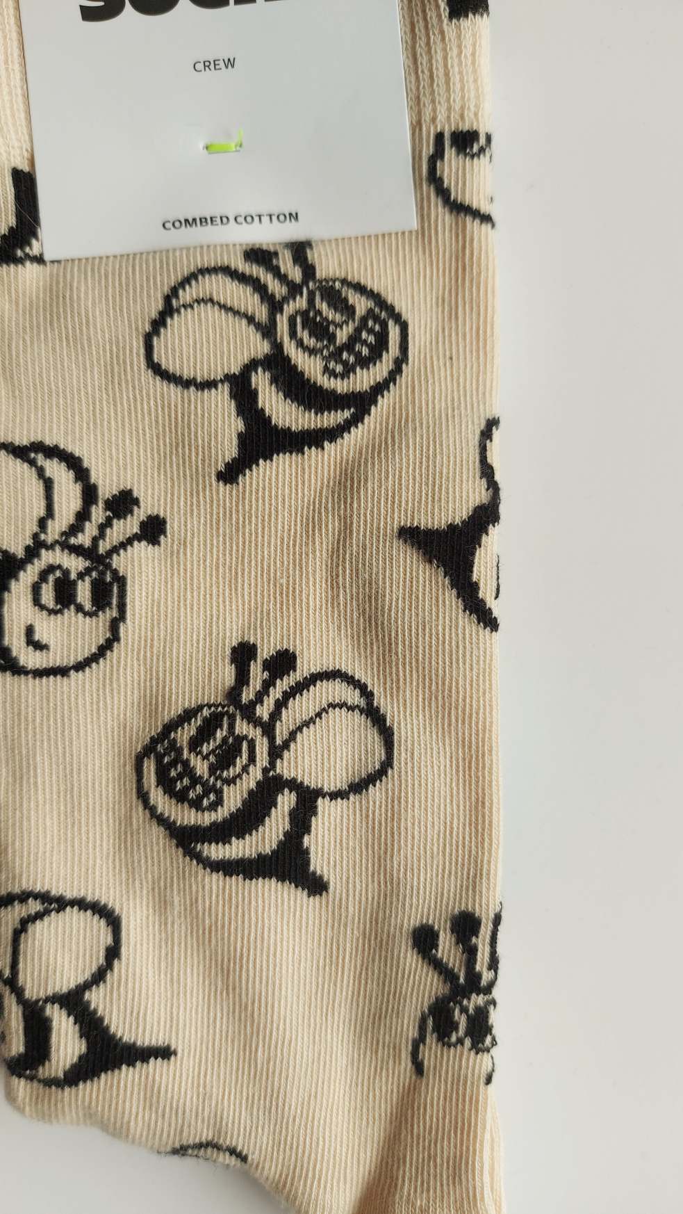 CALZINI HAPPY SOCKS BASE PANNA CON API - immagine 3