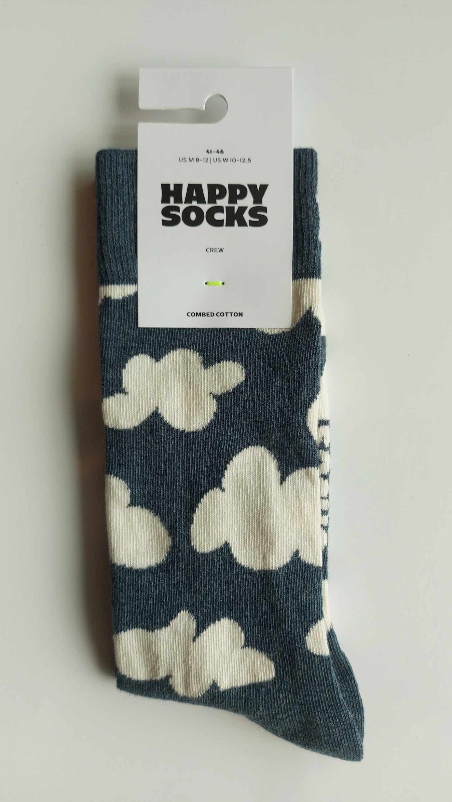 CALZINI HAPPY SOCKS BASE BLU CON NUVOLE - immagine 2