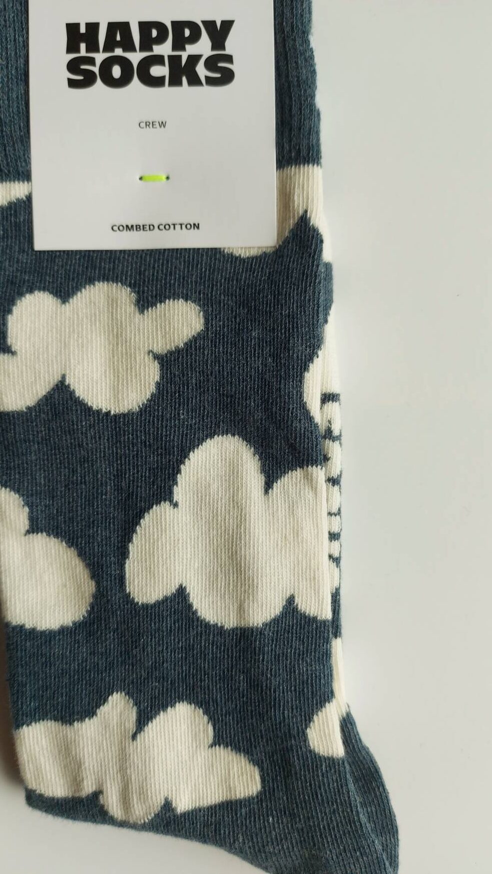 CALZINI HAPPY SOCKS BASE BLU CON NUVOLE - immagine 3