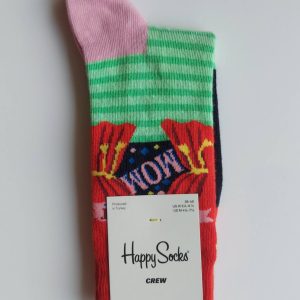 CALZINI HAPPY SOCKS BASE SCURA CON SCRITTA “MOM”