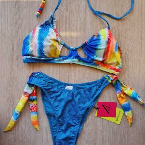 COSTUME DONNA 4GIVENESS A TOP E BRASILIANA A V CON LACCI NELLA FANTASIA PYTON E DEMIN