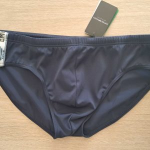 COSTUME UOMO A SLIP EMPORIO ARMANI BLU NAVY CON BANDE LATERALI LOGATE