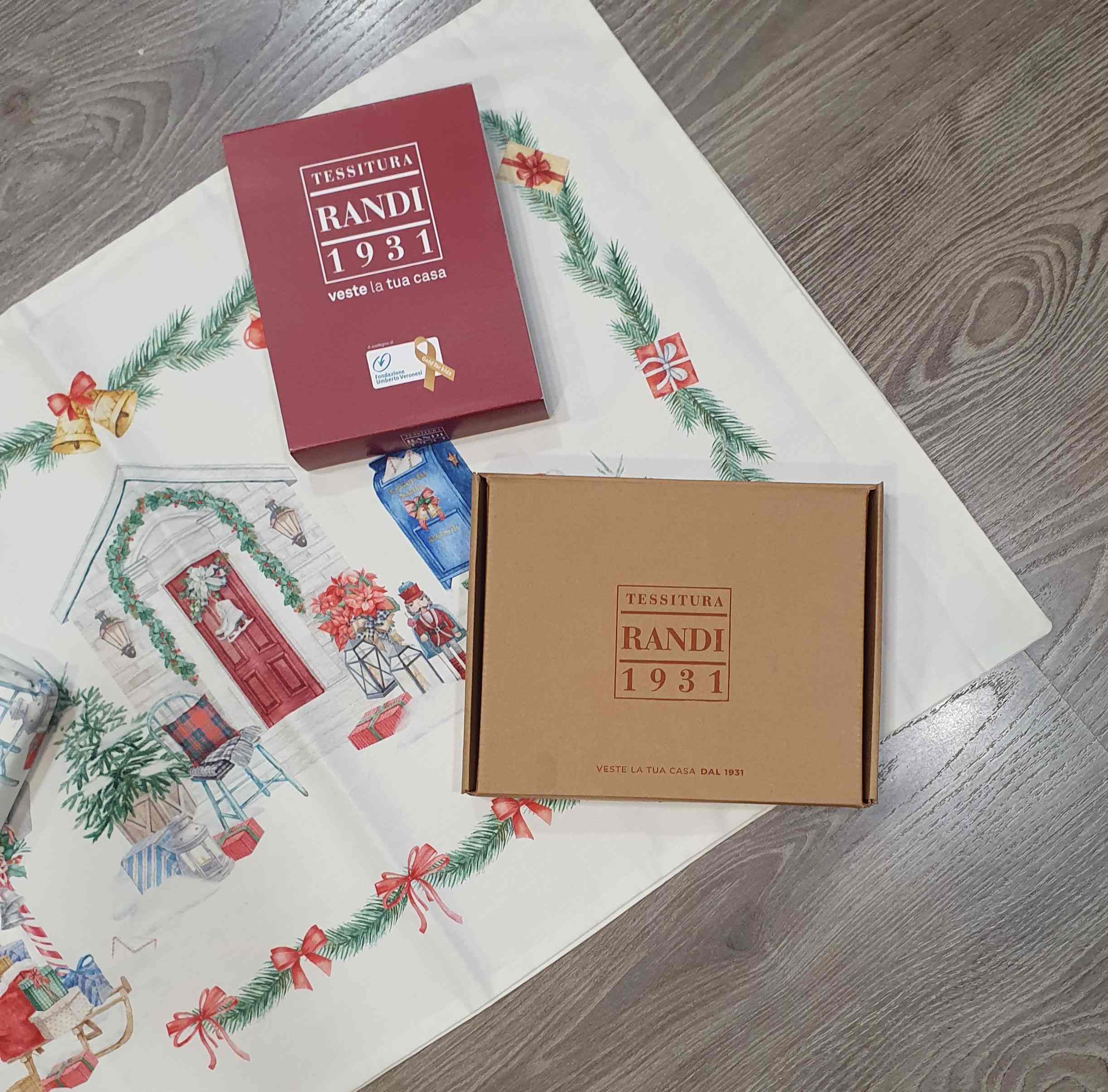 COPPIA FEDERE NATALE MERRY CHRISTMAS RANDI - immagine 4