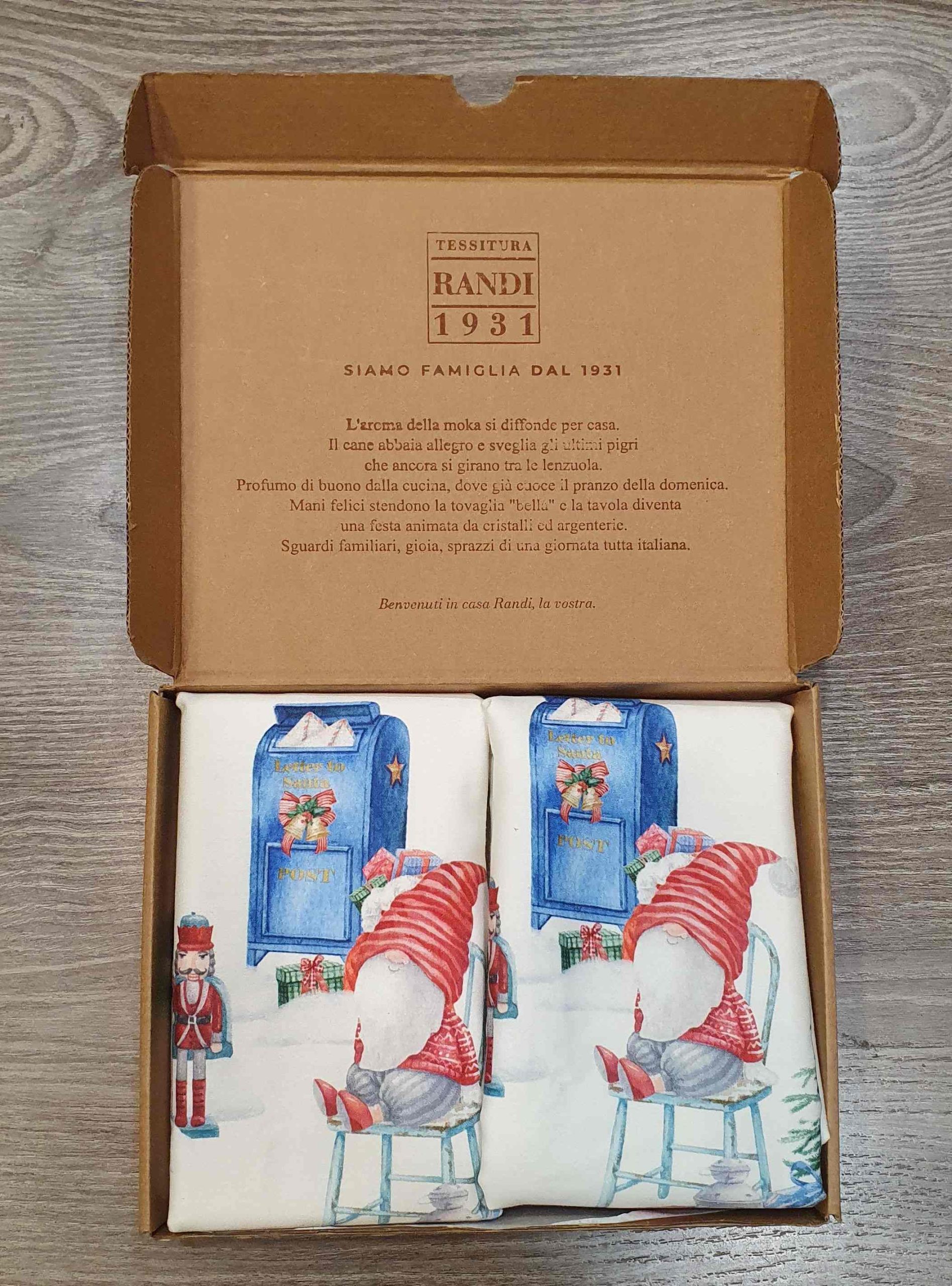 COPPIA FEDERE NATALE MERRY CHRISTMAS RANDI - immagine 3