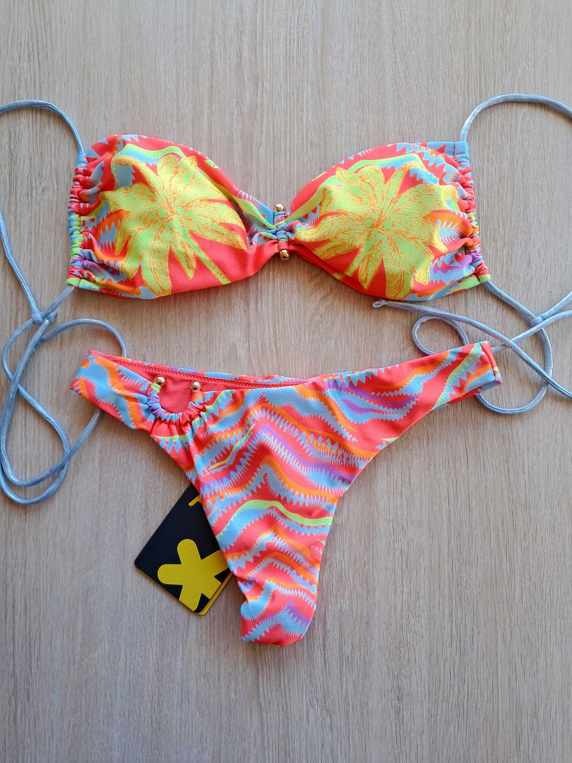 FASCIA EFFEK CON PIERCING E PERIZOMA COLORI FLUO - immagine 2