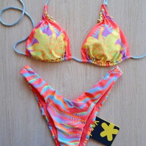 TRIANGOLO CON PIERCING COLORI FLUO