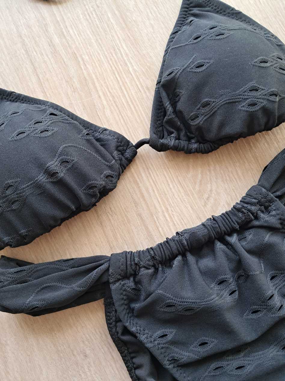 COSTUME DONNA EFFEK TRIANGOLO E BRASILIANA A TENDINA SANGALLO NERO - immagine 4