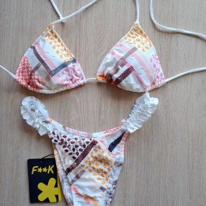 EFFEK DONNA TRIANGOLO SANGALLO BIANCO A FANTASIA