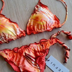 COSTUME DONNA ME FUI TRIANGOLO SBAMBOLATO ARANCIO A FANTASIA