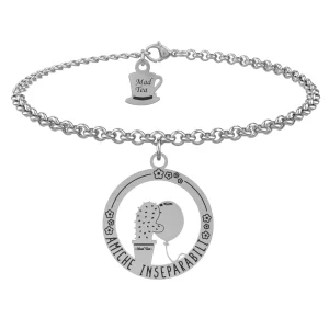 BRACCIALE DONNA MAD TEA IN ACCIAIO INOSSIDABILE AMICHE SORELLE “AMICHE INSEPARABILI”