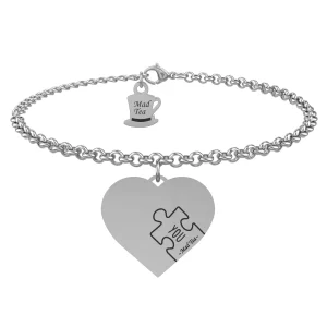 BRACCIALE DONNA MAD TEA IN ACCIAIO INOSSIDABILE AMICHE SORELLE “FOREVER TOGETHER”