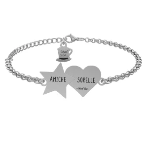BRACCIALE DONNA MAD TEA IN ACCIAIO INOSSIDABILE AMICHE SORELLE