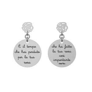 ORECCHINI DONNA MAD TEA IN ACCIAIO INOSSIDABILE PICCOLO PRINCIPE “ROSA”