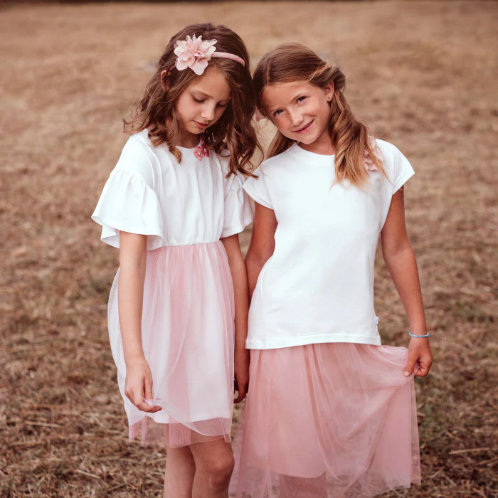 ABITO CON FIORELLINI ROSA - immagine 2