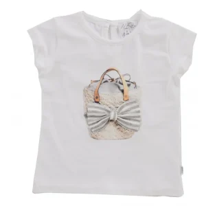 T-SHIRT STAMPA BORSA GRIGIA BABY