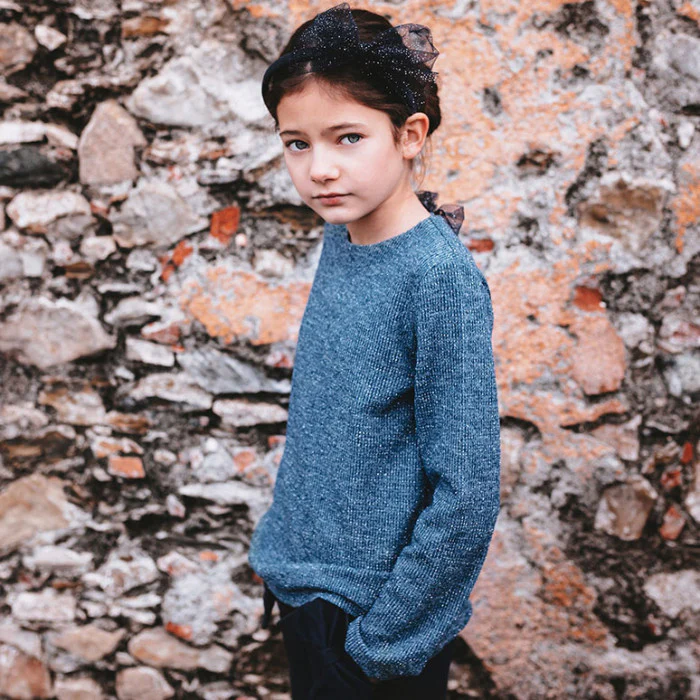 MAGLIA LUREX CON FIOCCHETTI TULLE GLITTER - immagine 4