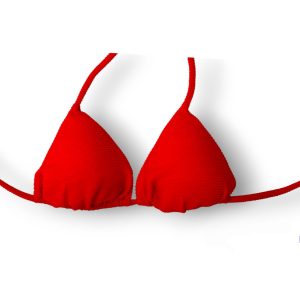 2BEKINI 2S23212-86 Costume a triangolo costina rosso