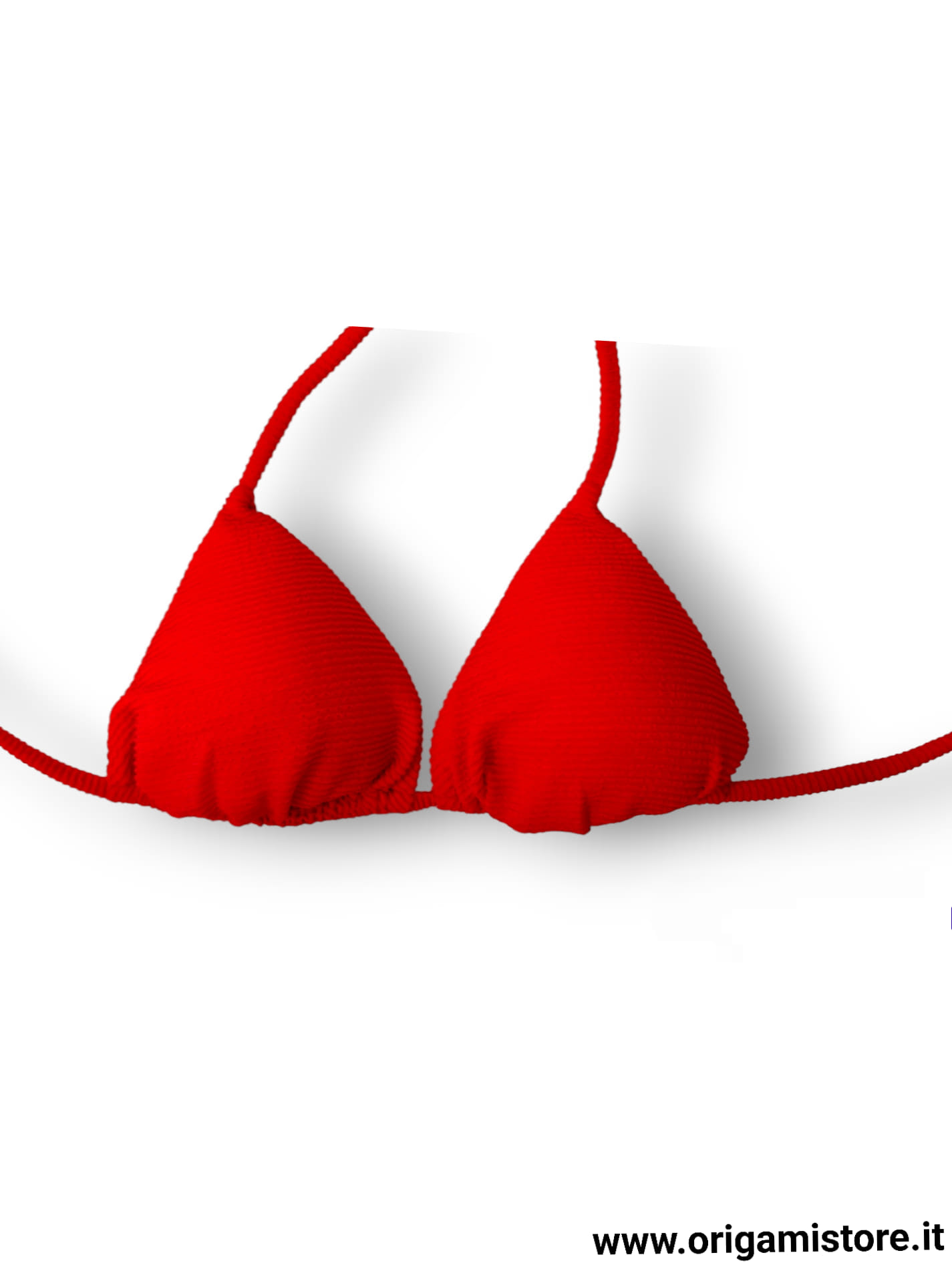 2BEKINI 2S23212-86 Costume a triangolo costina rosso