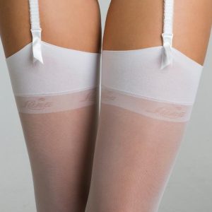 LUNA SPLENDIDA 5964 Calza da reggicalze sposa bianco logo