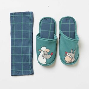 CIABATTA UOMO HAPPY PEOPLE “IN BOCCA AL LUPO” VERDI