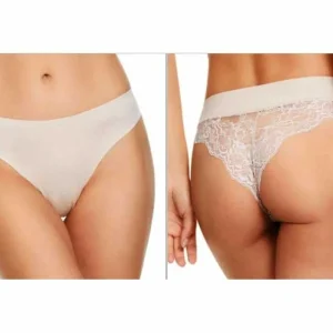 Brasiliano donna taglio laser cotone con pizzo Jadea – 8015