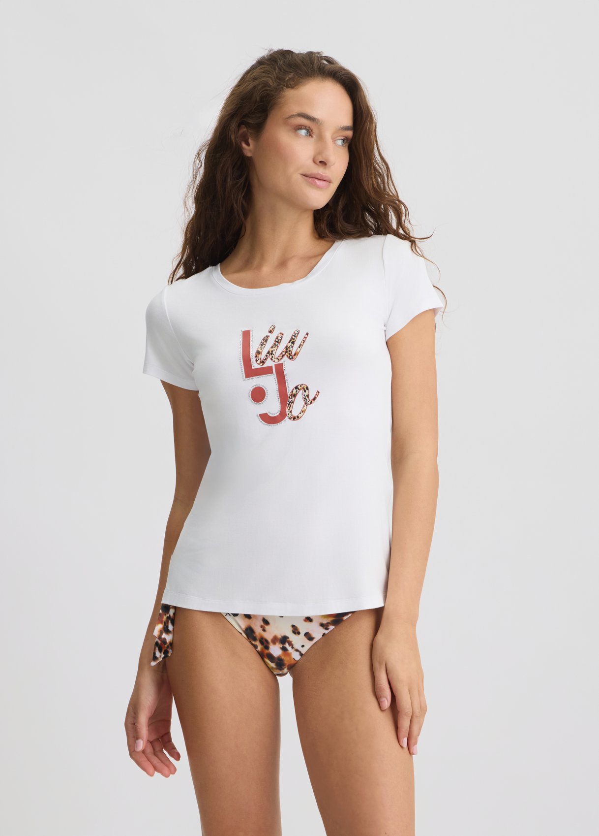 T-SHIRT Stampata mezza manica LIU JO