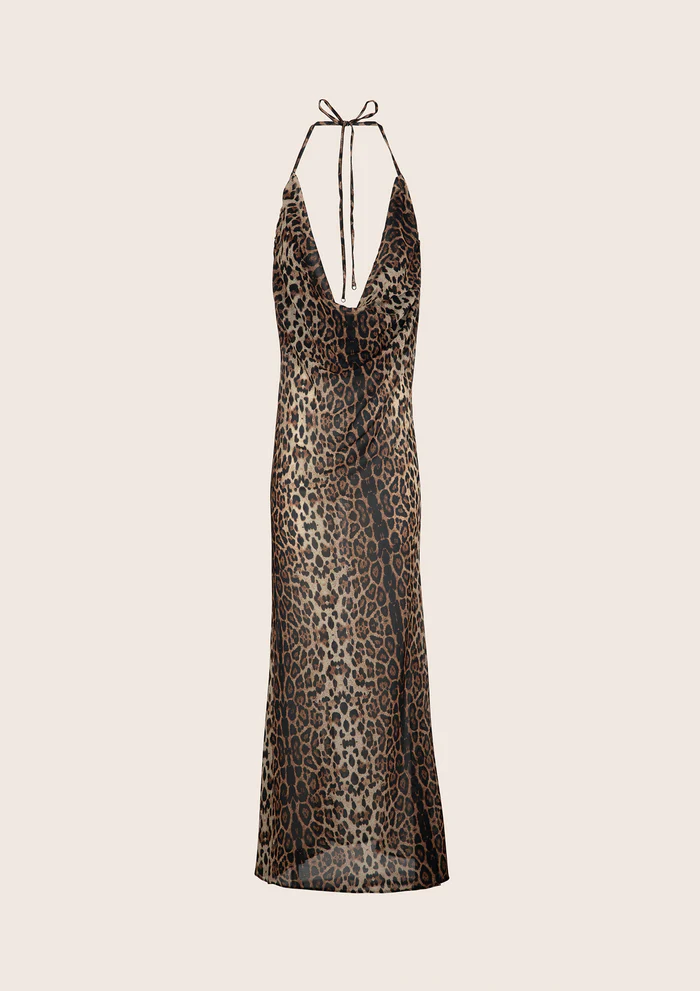 ABITO DONNA EFFEK LUNGO LEOPARDATO - immagine 3