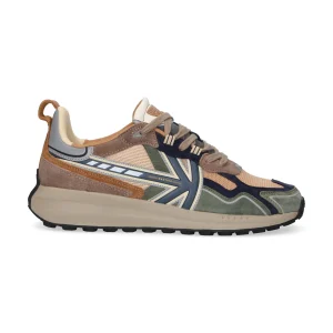 Kaotico sneaker Vancouver Tech beige verde
