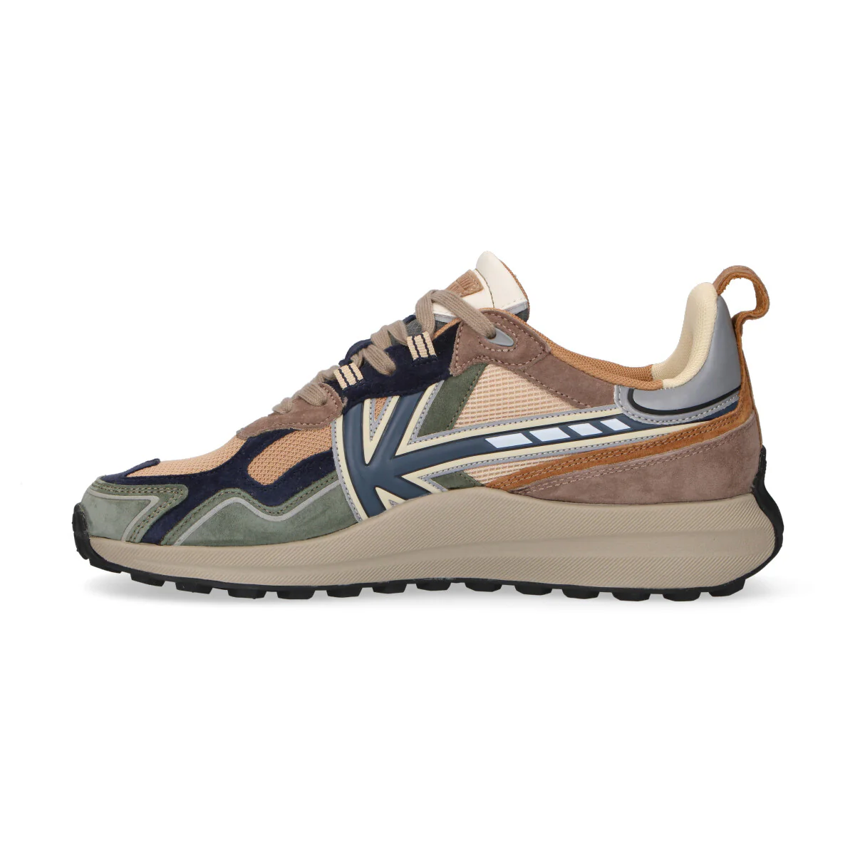 Kaotico sneaker Vancouver Tech beige verde - immagine 3