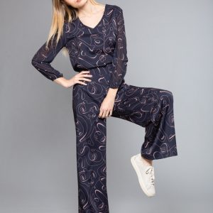 MIMÌ MUÀ Firenze ARAD-2381 Pantalone a palazzo fantasia volto