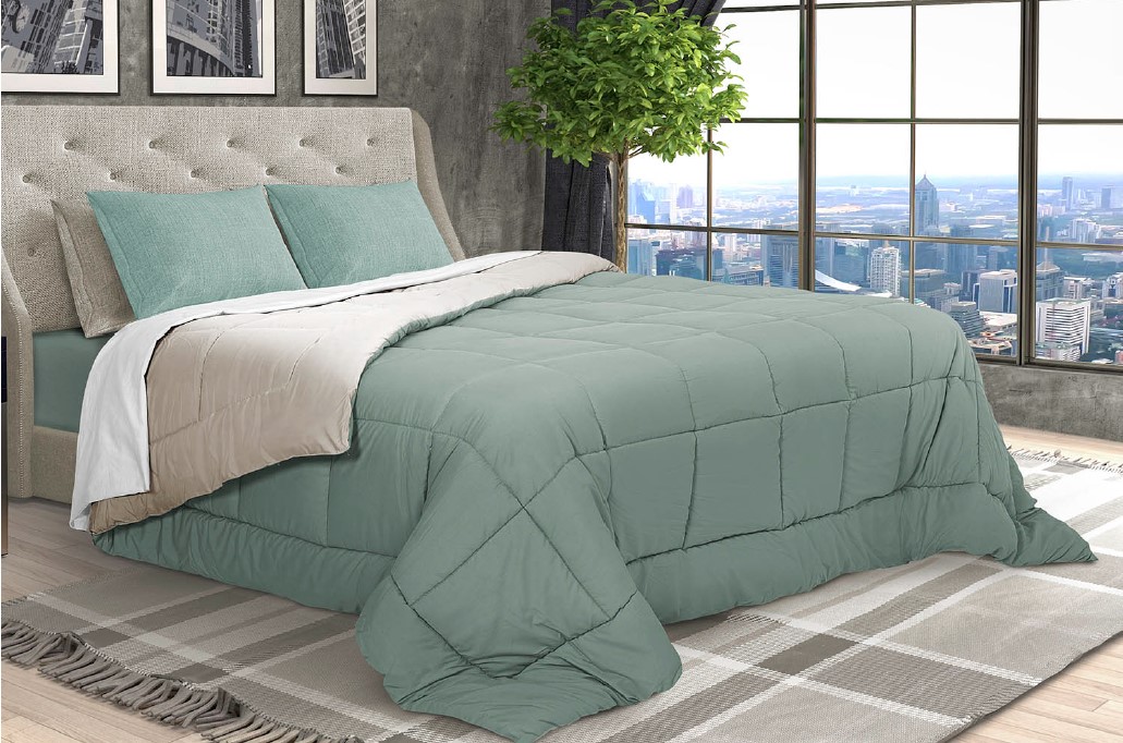 TRAPUNTA BICOLOR SINGOLA MICROFIBRA DAUNEX - immagine 2