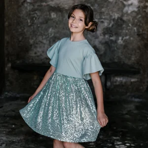 ABITO COMBINATO PUNTO MILANO E PAILLETTES