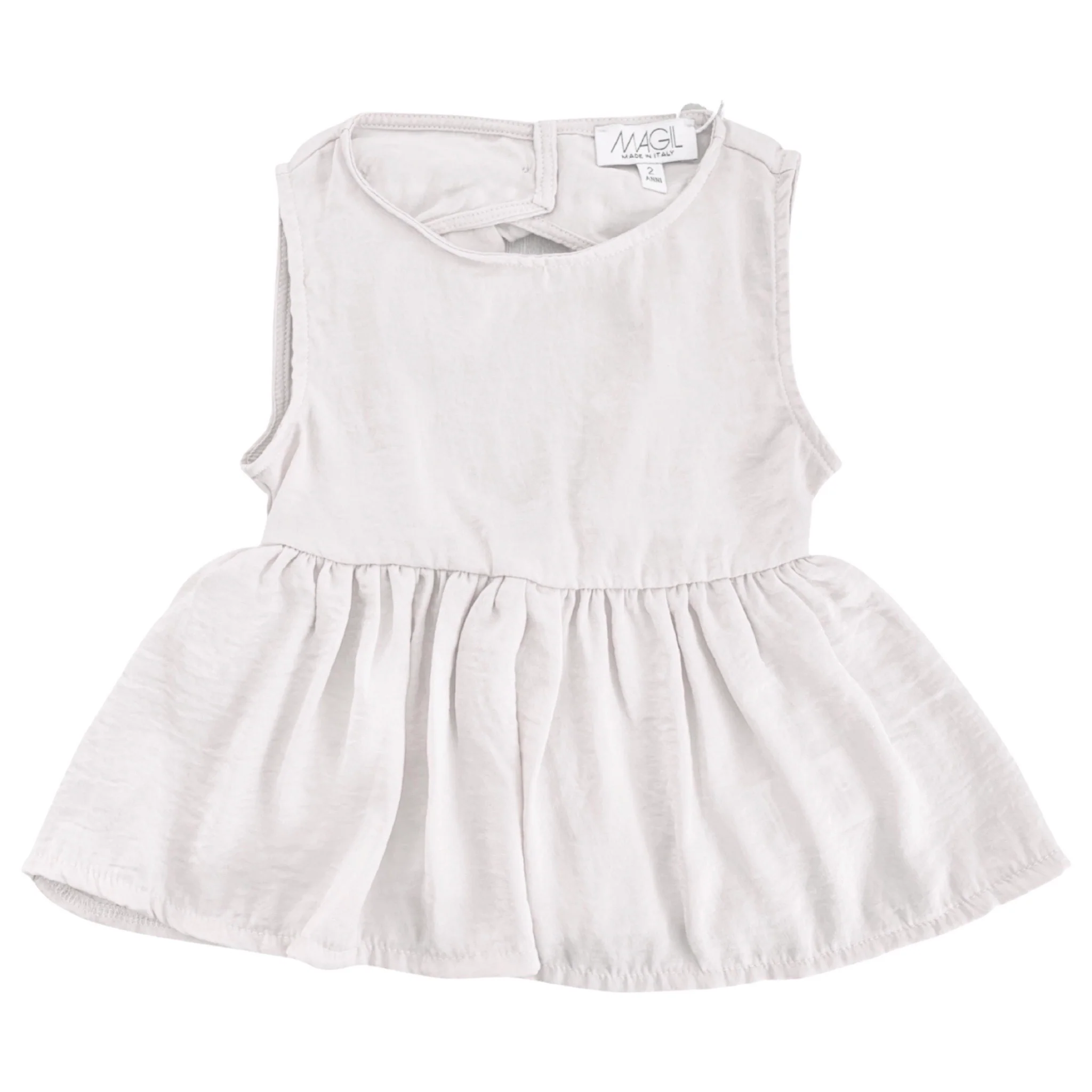 TOP MANO SETA CUT OUT E FIOCCO