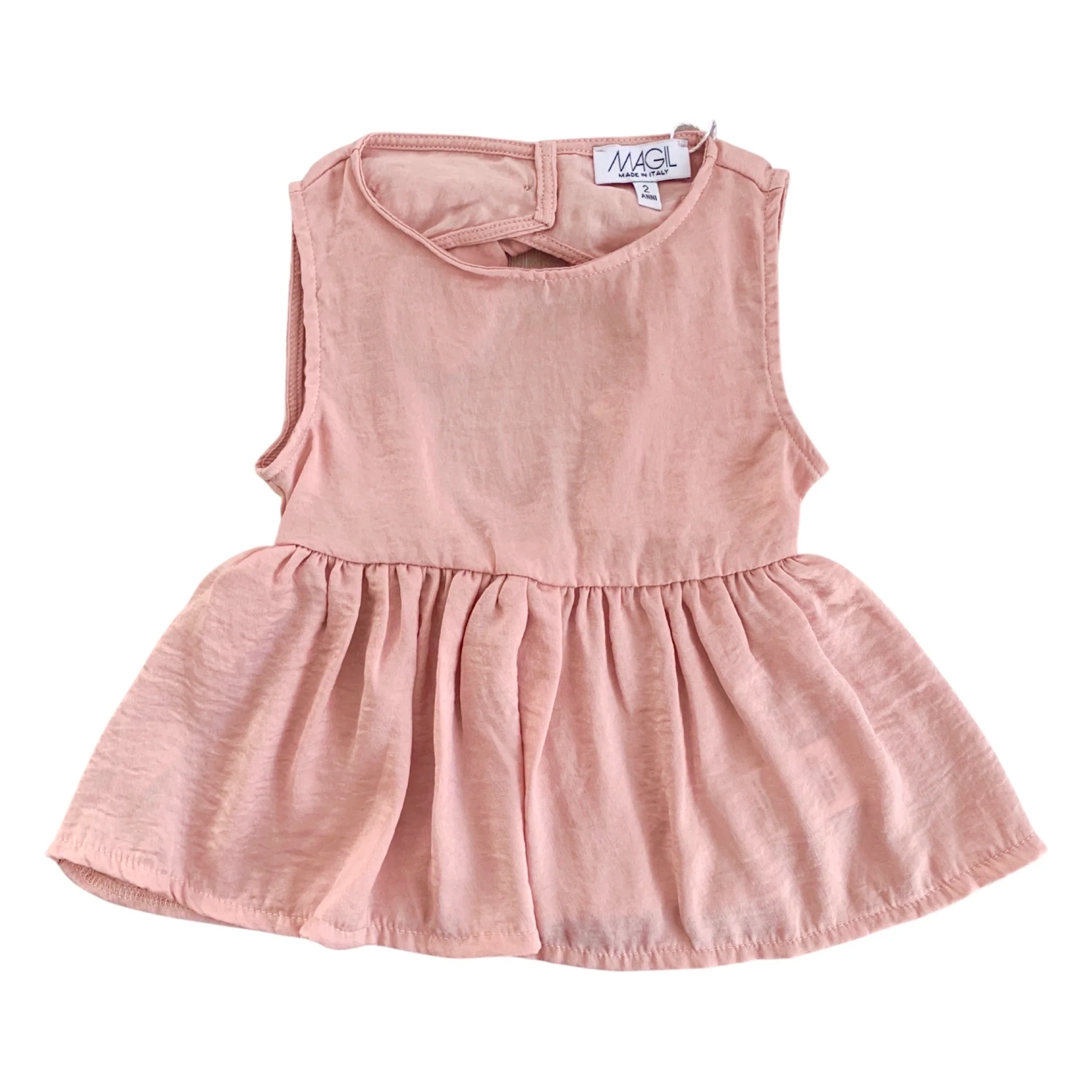 TOP MANO SETA CUT OUT E FIOCCO - immagine 2