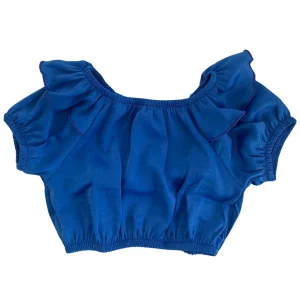 TOP IN MANO SETA CORTO CON VITA ARRICCIATA