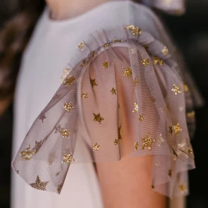 TUTA MANICA TULLE STELLINE GLITTER